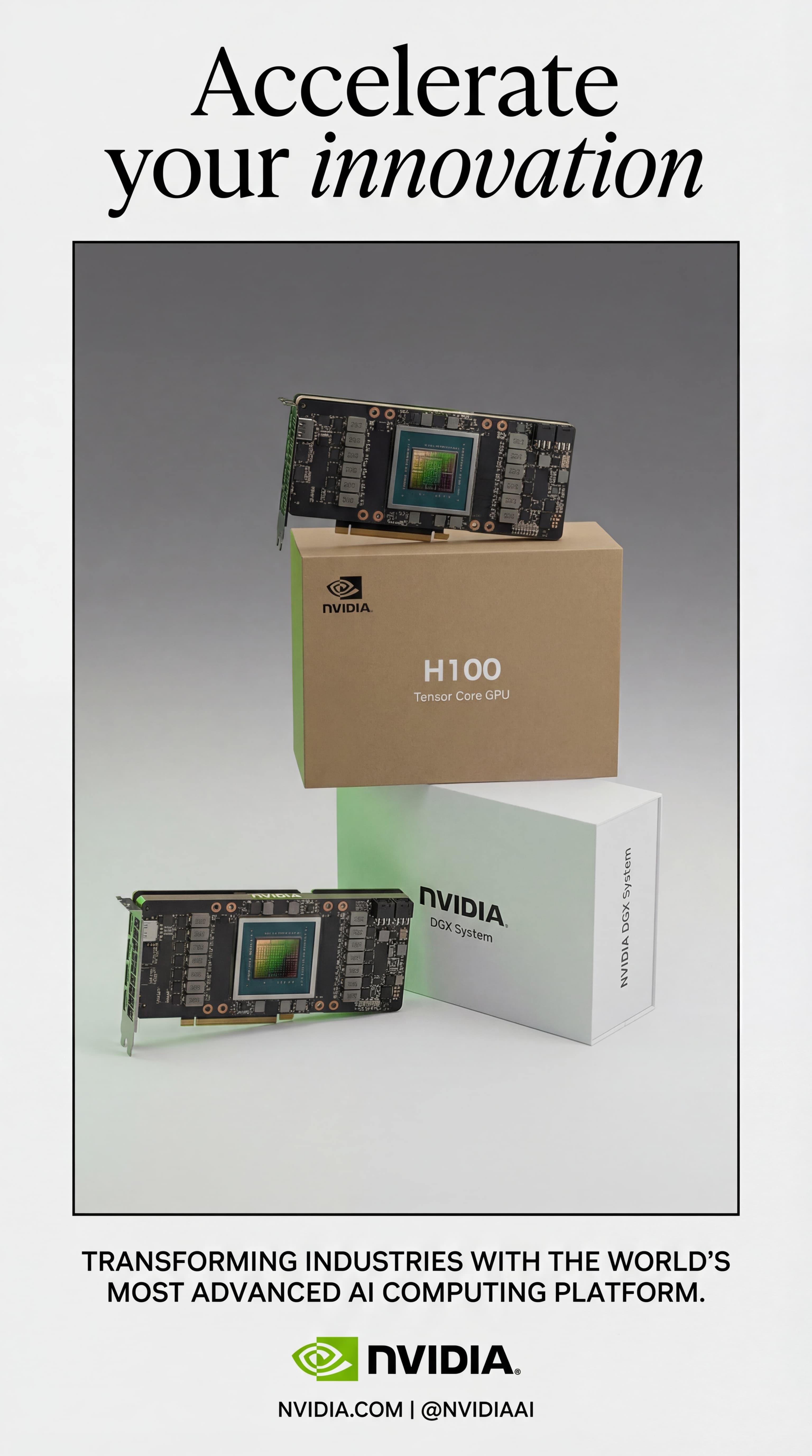 NVIDIA technology ad campaign generated with Brinx