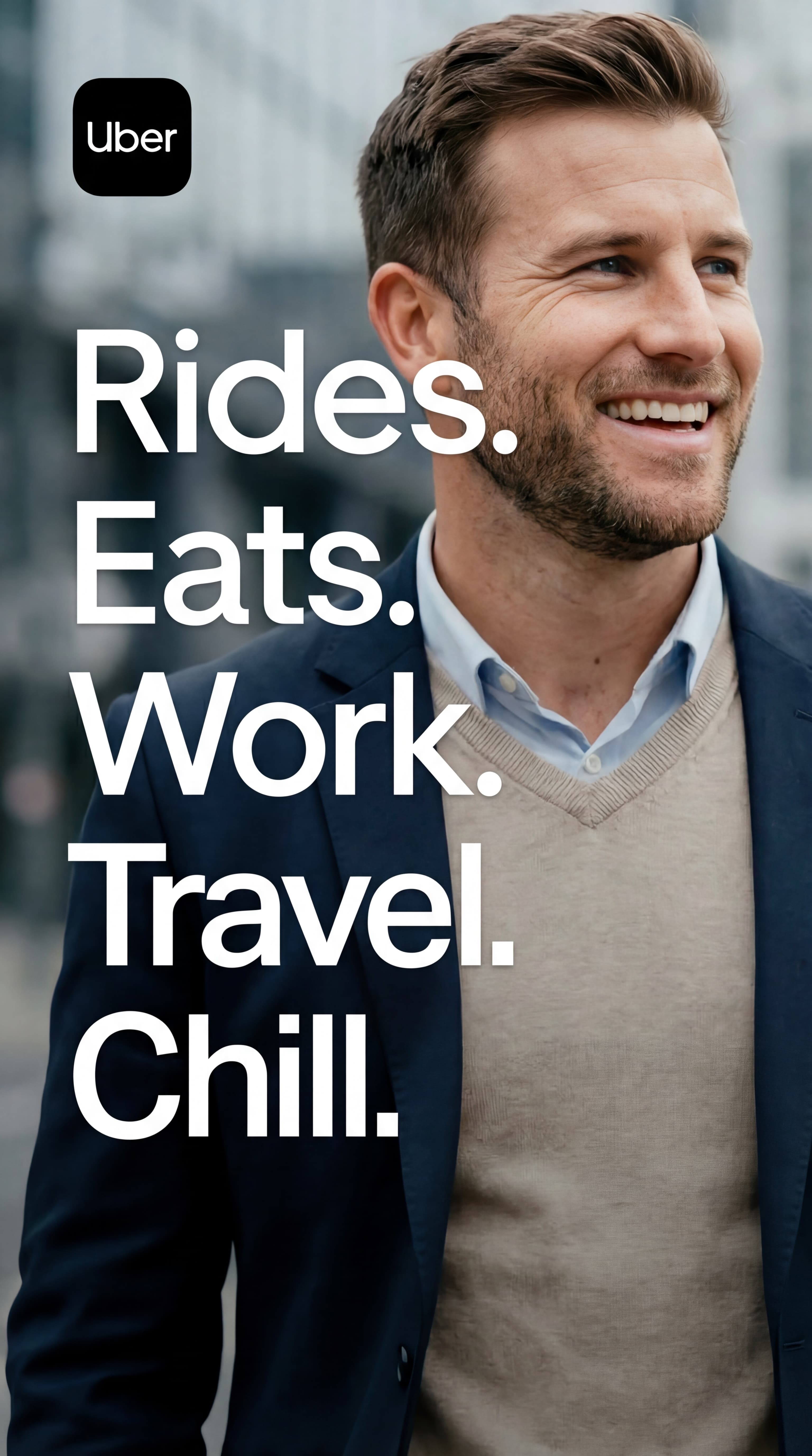 Uber ride-sharing ad campaign generated with Brinx