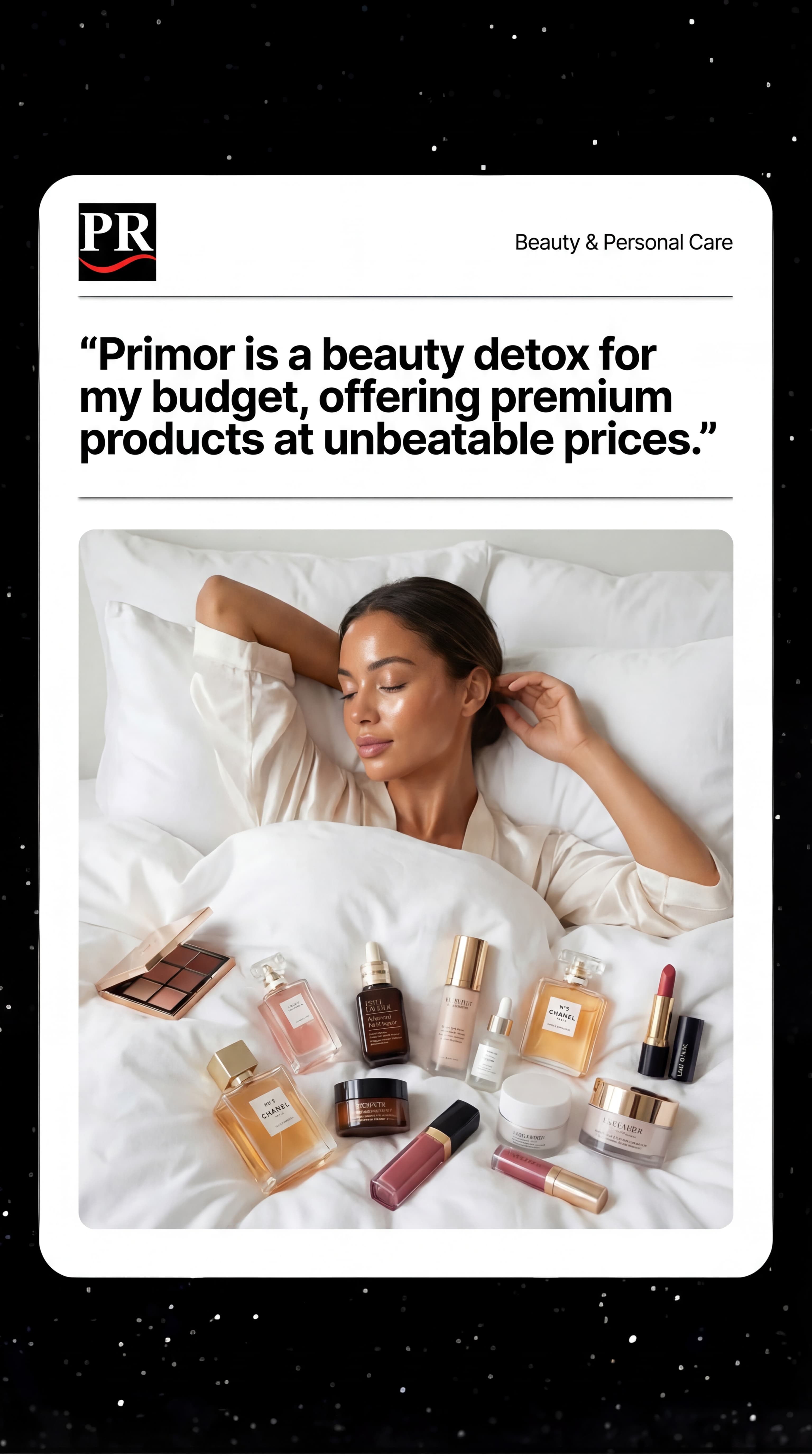 Primor beauty ad campaign generated with Brinx